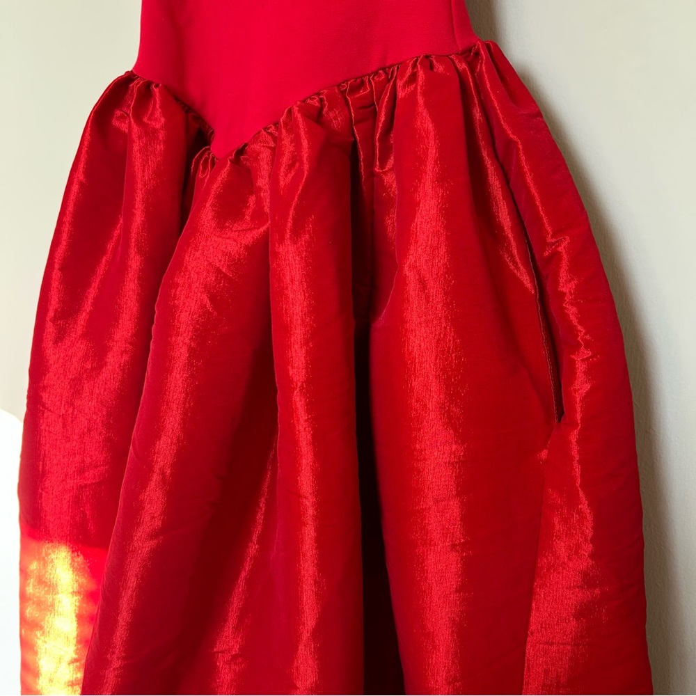 Delfi Collective Elsa Long Dress in Red - Picture 8 of 14